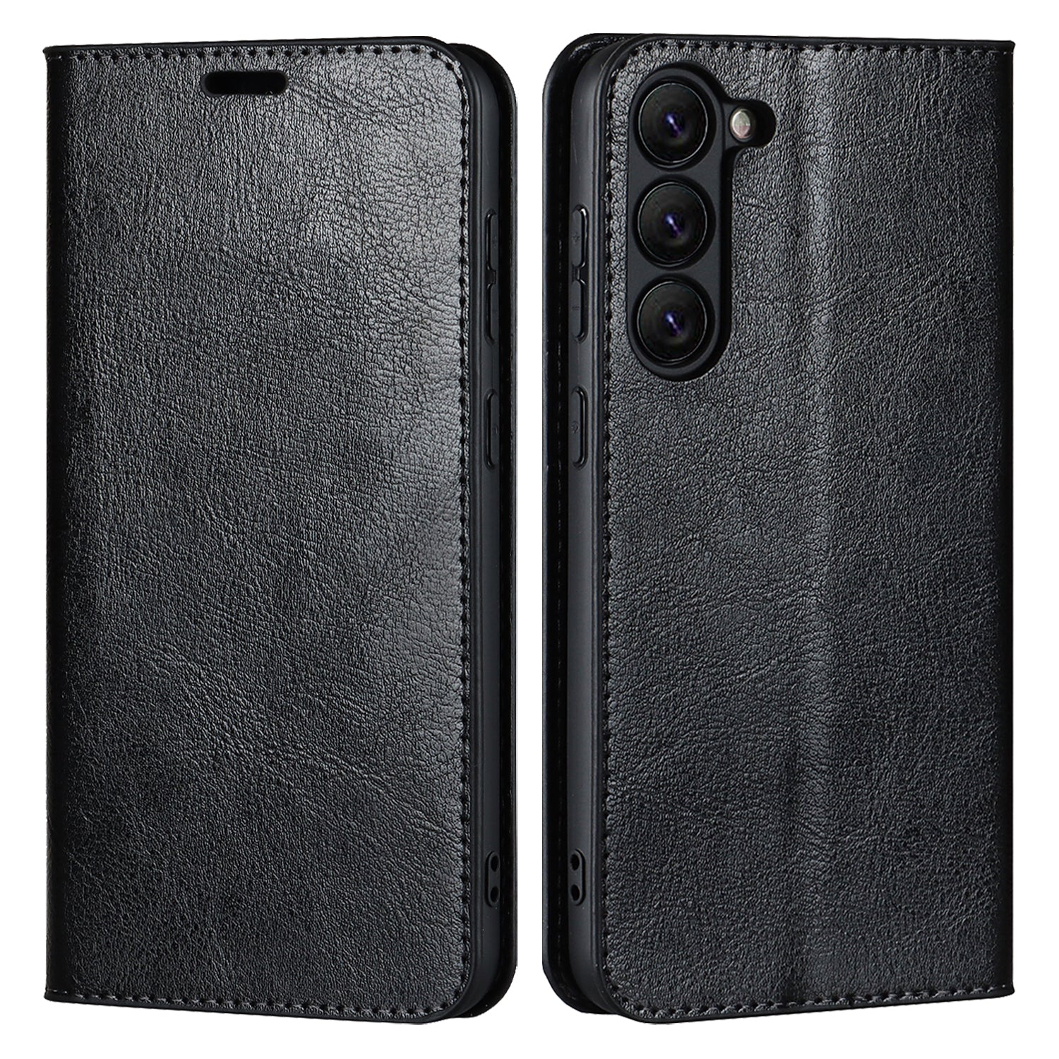 For Samsung Galaxy S23 Magnetic Absorption Phone Cover Stand Flip Wallet Crazy Horse Texture Genuine Leather Phone Case For Samsung Galaxy S23 Magnetic Absorption Phone Cover Stand Flip Wallet Crazy Horse Texture Genuine Leather Phone Case